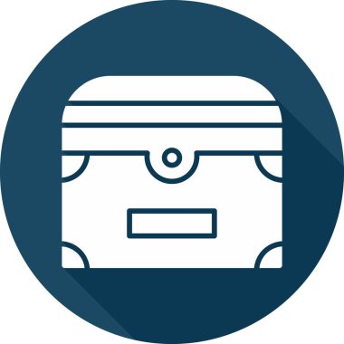 Göğüs simgesi, vektör illüstrasyonu basit tasarım