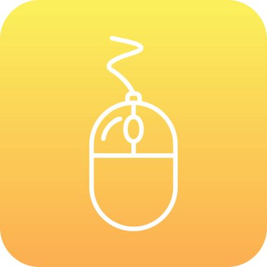 Fare tıklama simgesi. Basit resimleme