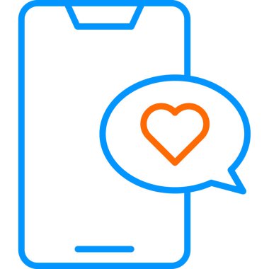 mobil sohbet simgesi, vektör illüstrasyon tasarımı