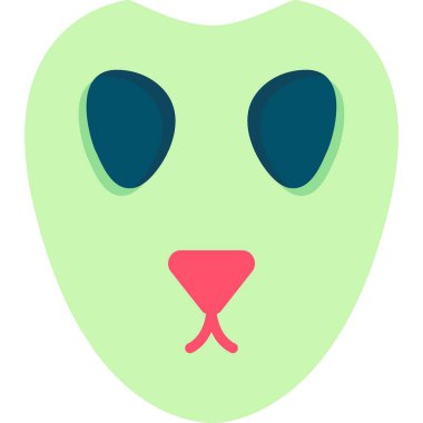 Bir maskenin vektör illüstrasyonu 