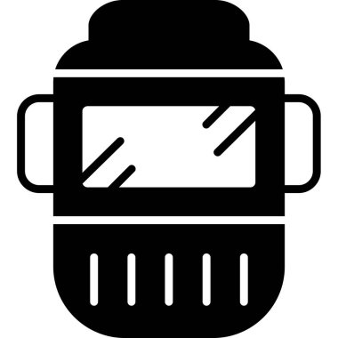 Kaynak maskesi. Web simgesi basit illüstrasyon                   