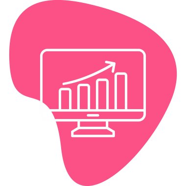 Veri analizi. Web simgesi basit illüstrasyon                  