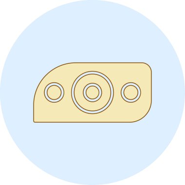 Modern araba aydınlatma simgesinin vektör illüstrasyonu                  