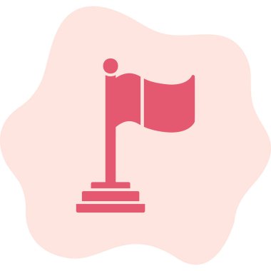 Bayrak. Web simgesi basit tasarım 