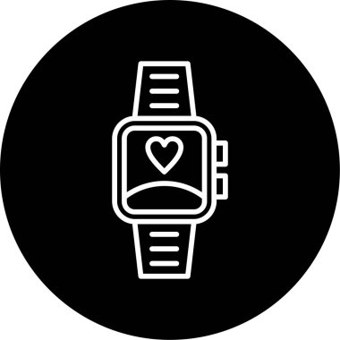 akıllı saat simgesi, vektör illüstrasyonu basit tasarım