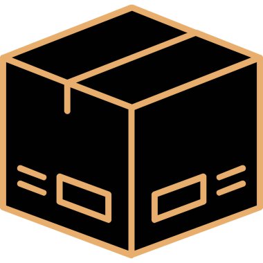 Paket, dağıtım simgesi vektör illüstrasyonu 