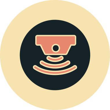 sensör simgesi, vektör illüstrasyonu basit tasarım