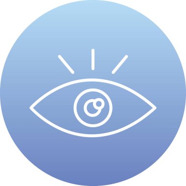 Göz. Web simgesi basit illüstrasyon 