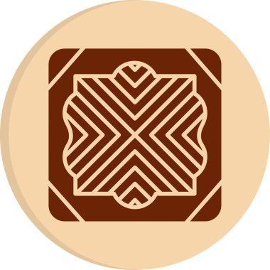 Döşeme. Web simgesi basit illüstrasyon