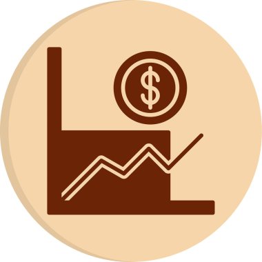 toplam talep iş grafiği, düz vektör simgesi  