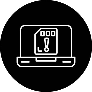 uyarı simgesi vektör illüstrasyonu