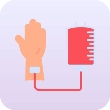 Kan Bağışı Web simgesi, vektör illüstrasyonu 