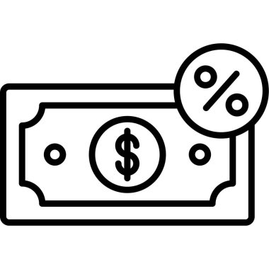 Vergi web simgesi, vektör illüstrasyonu       