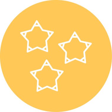 yıldız web simgesi basit illüstrasyon 