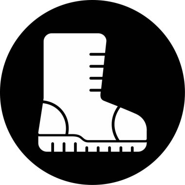 Ayakkabı simgesinin vektör illüstrasyonu