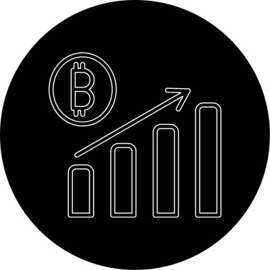 Kârlı web simgesi basit illüstrasyon