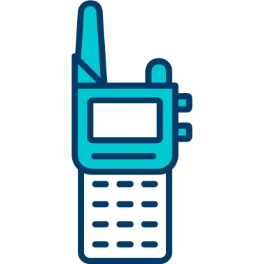 Walkie talkie simgesinin vektör çizimi