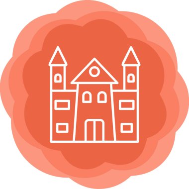 Castle vektör resimleme tasarımı