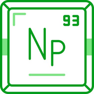 Periyodik tablo simgesinin Neptunyum kimyasal elementi