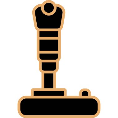 Modern joystick simgesinin vektör çizimi                             