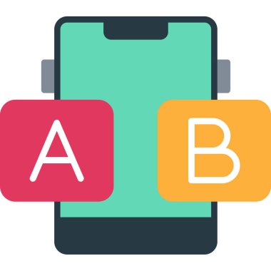 Modern test simgesinin vektör illüstrasyonu 