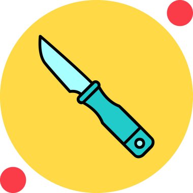 bıçak simgesi vektör illüstrasyonu