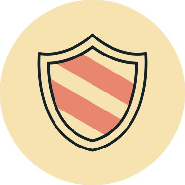 kalkan simgesi web basit illüstrasyon