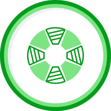 Donut Çizelgesi simgesinin vektör çizimi 