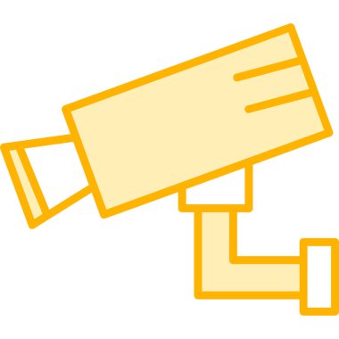 Bir CCTV kamerasının vektör simgesi, illüstrasyon  