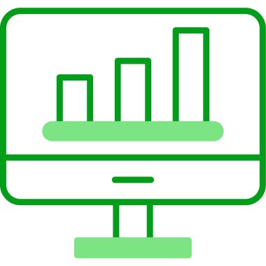 Analiz web simgesi, vektör illüstrasyonu