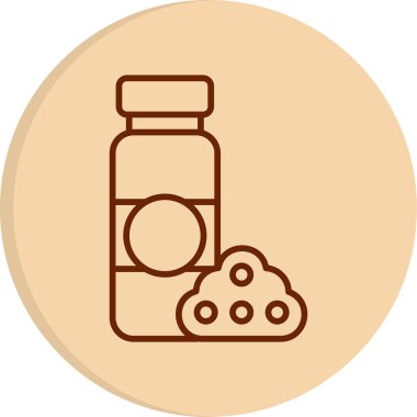 Toz. Web simgesi basit illüstrasyon