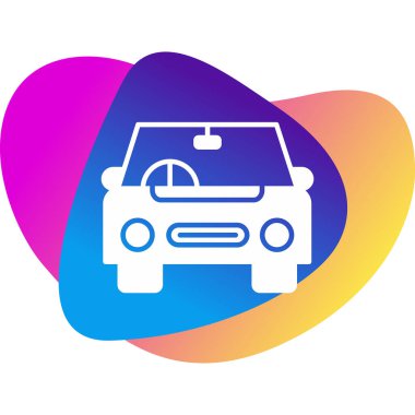 araba web simgesi basit illüstrasyon 