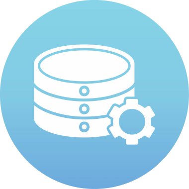 veritabanı. Web simgesi basit illüstrasyon 