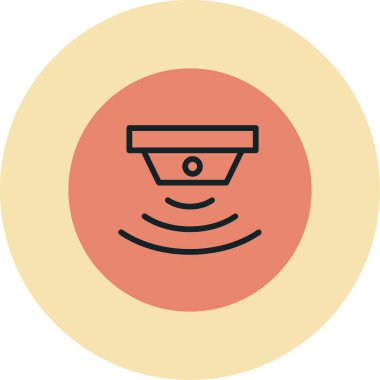 sensör simgesi, vektör illüstrasyonu basit tasarım