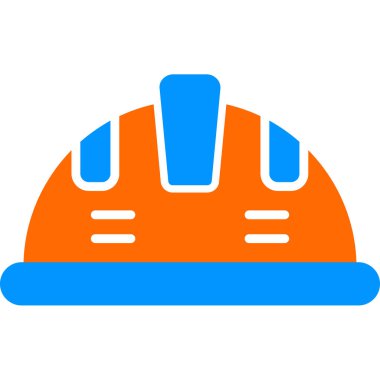 Kask simgesi vektör illüstrasyonu 