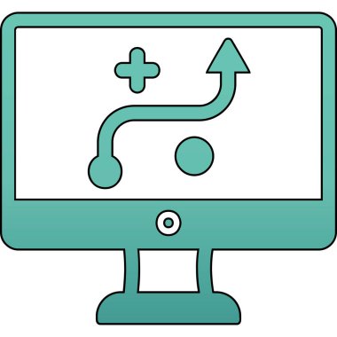 Strateji Simgesi Vektör illüstrasyonu 