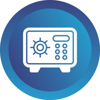 vector illustration of modern Safe Box icon    