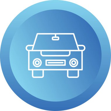 araba web simgesi basit illüstrasyon 