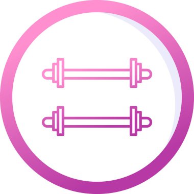 Ağırlıklandırılmış çubuk simgesi web basit illüstrasyon