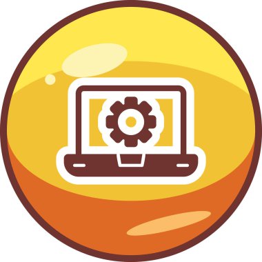 Yazılım web simgesi vektör illüstrasyonu