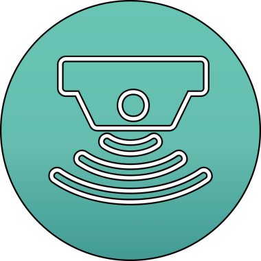 sensör simgesi, vektör illüstrasyonu basit tasarım