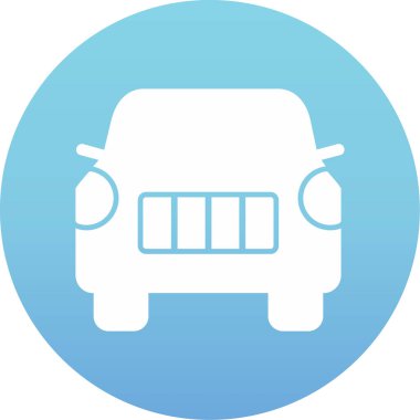 araba web simgesi basit illüstrasyon 