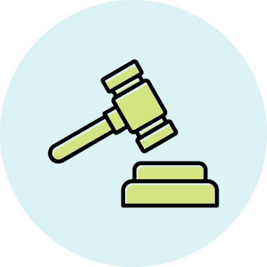 Adalet simgesi vektörünün çekici