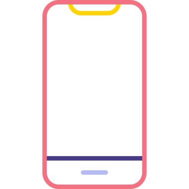 Akıllı telefon. Web simgesi basit illüstrasyon 