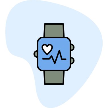 akıllı saat simgesi, vektör illüstrasyonu basit tasarım