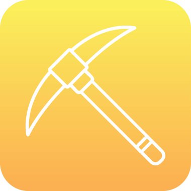 pickaxe web icon, vector illustration                              