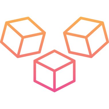 küp web simgesi basit tasarım 