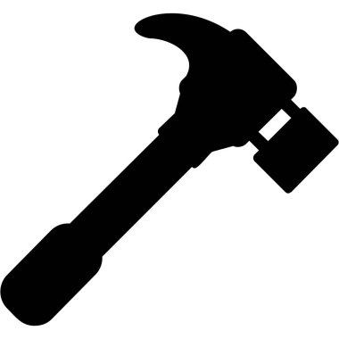 Çekiç ağı simgesi, basit vektör illüstrasyonu 