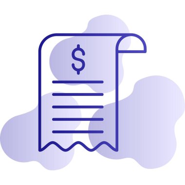 Bill simgesi, vektör illüstrasyonu basit tasarım