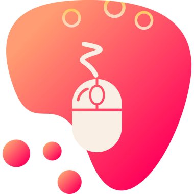 Fare tıklama simgesi. Basit resimleme